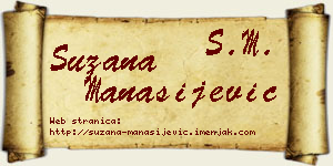 Suzana Manasijević vizit kartica
